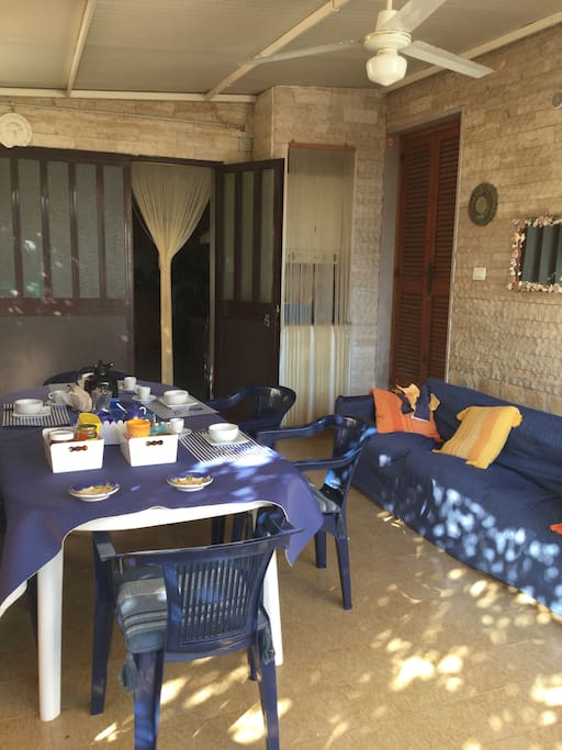 Patio per la colazione.