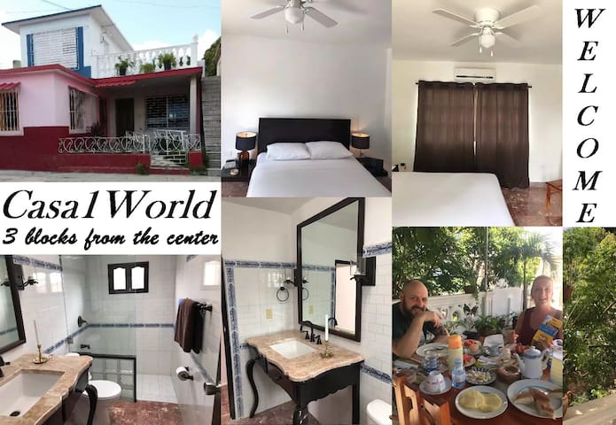 Casa1World 3 blocks from the Center + WIFI Bed2