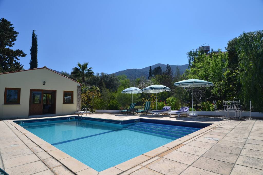 Pool and the mountains
