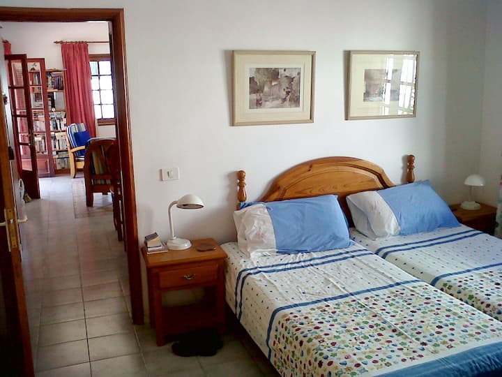 Middle 2nd Bedroom overlooking private patio 