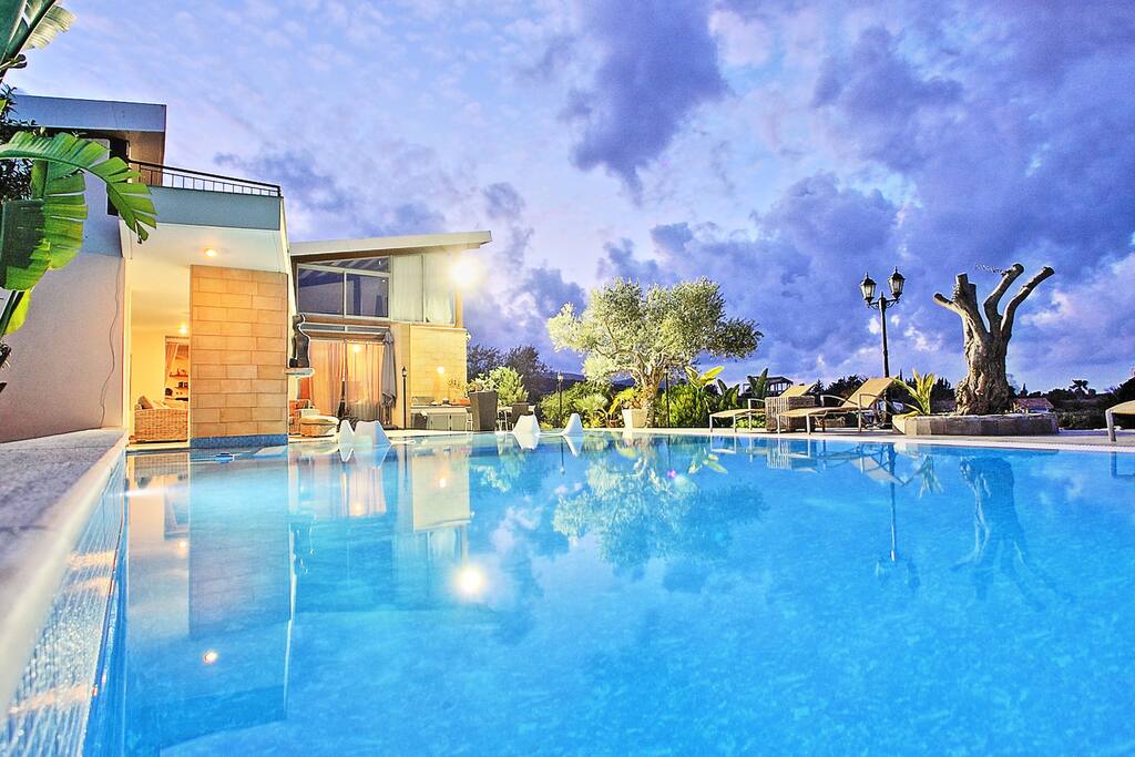 Pool at night