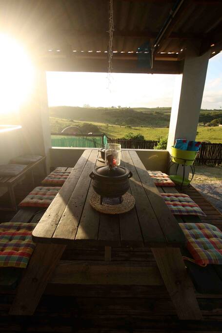Braai and pool area