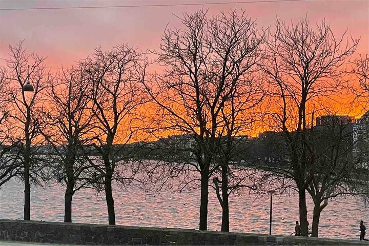 200+ sqm luxury flat in Østerbro with a lake view