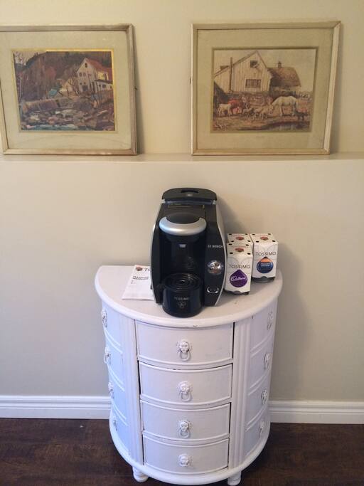 Coffee machine in your room.