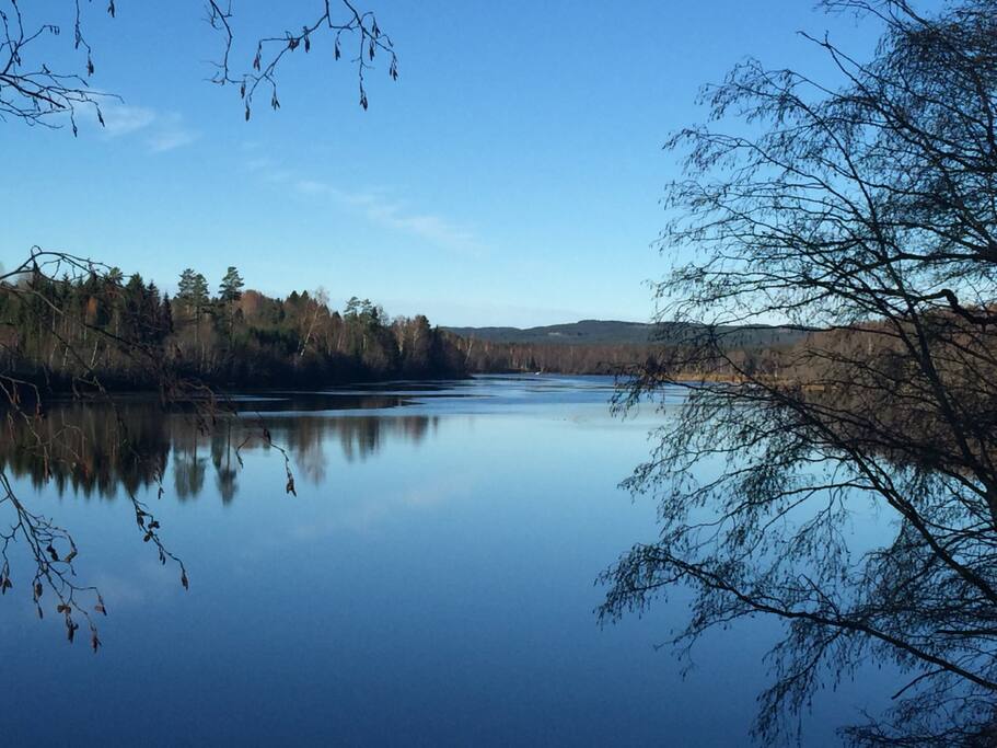 The Klarälvs river in front of the Hem Bråm