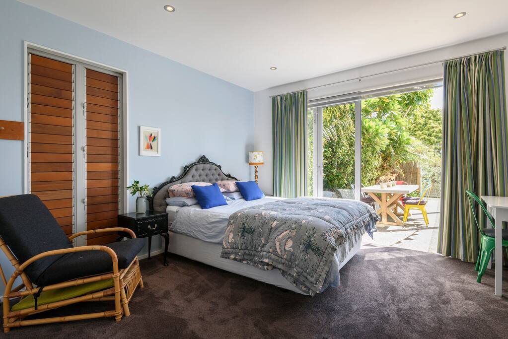 Comfortable bed with luxury linens for your comfort.