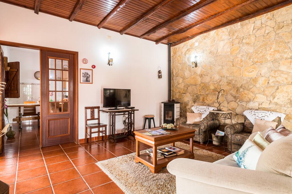 Living Room - Rustic Holiday Home in the Natural Park