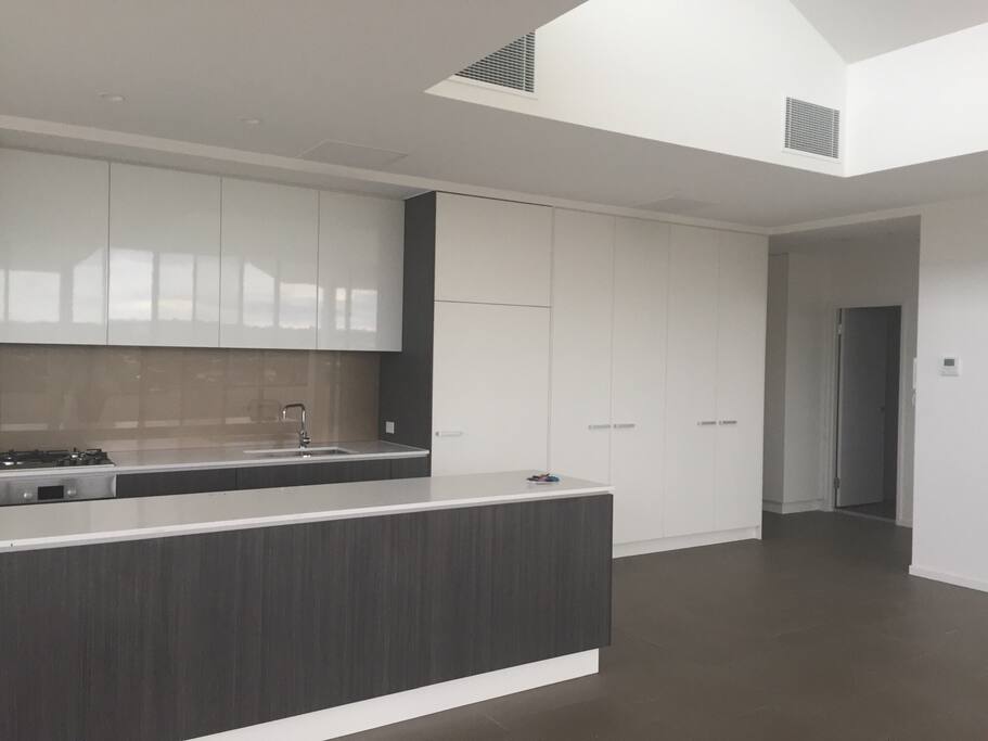 Kitchen (gas top stove, dishwasher)