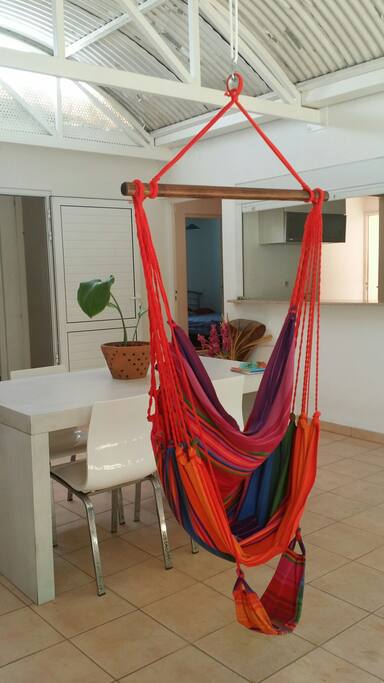 Le patio et son hamac chaise