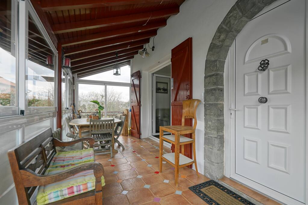 Terrace and entrance