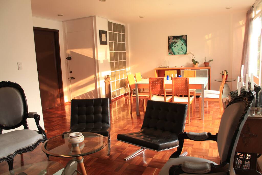 living room and dinning room