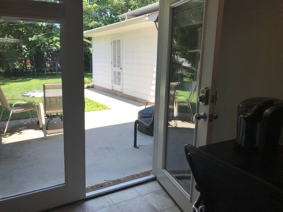 Semi-private patio
