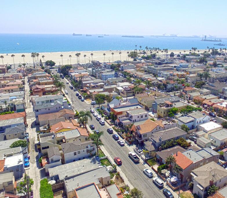 Aerial Photo From Casa Covina toward Pacific Ocean