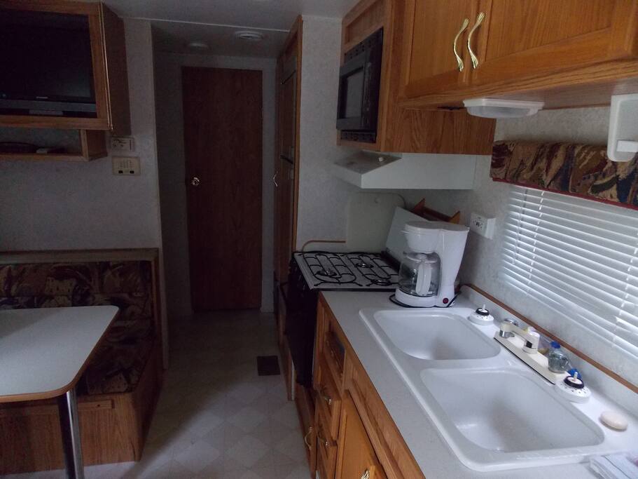 Kitchen and bathroom