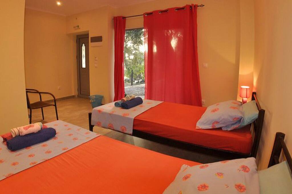 Studio two single beds