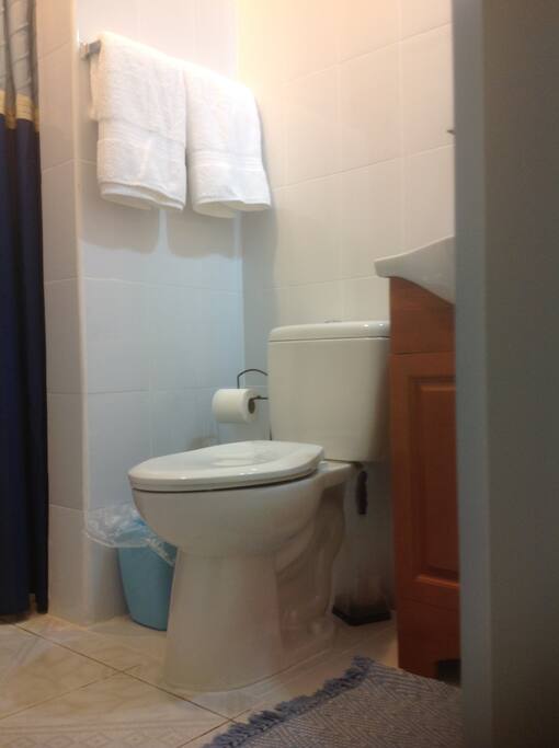 Private bathroom with shower