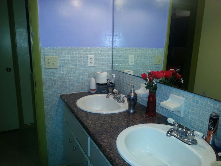 Double sink bathroom
