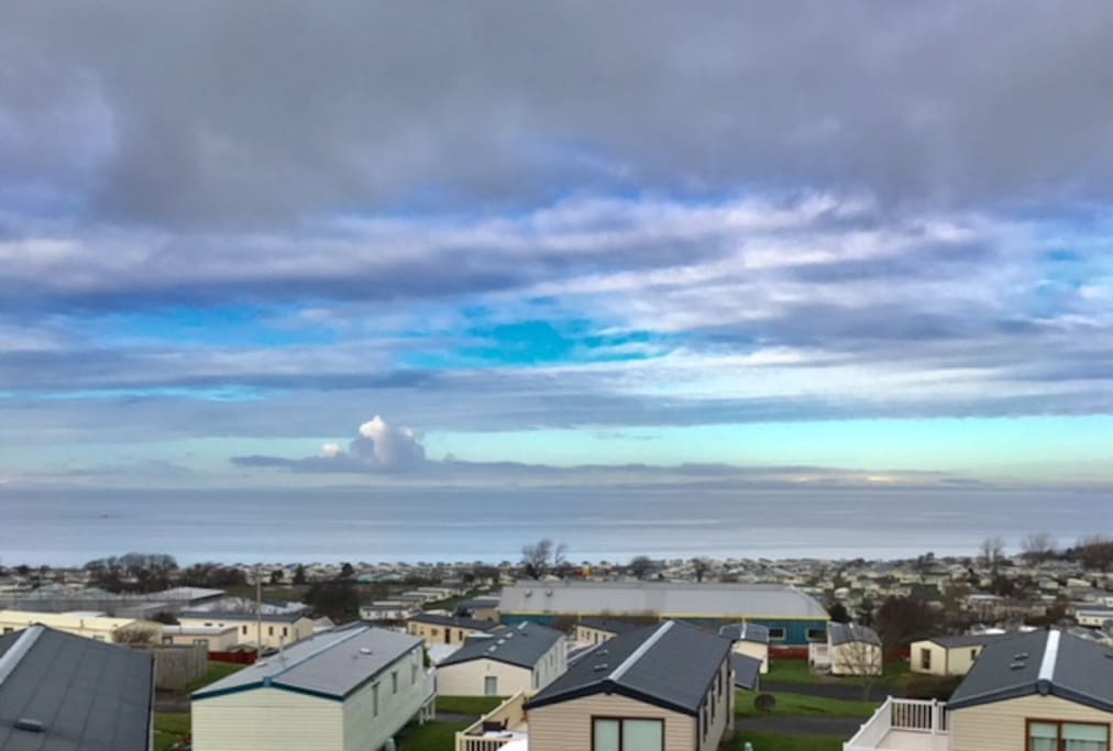 View from our surround decking.