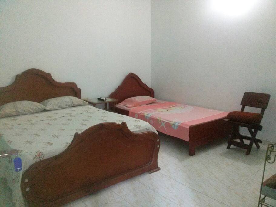 Habitaciones para parejas solas o con niños