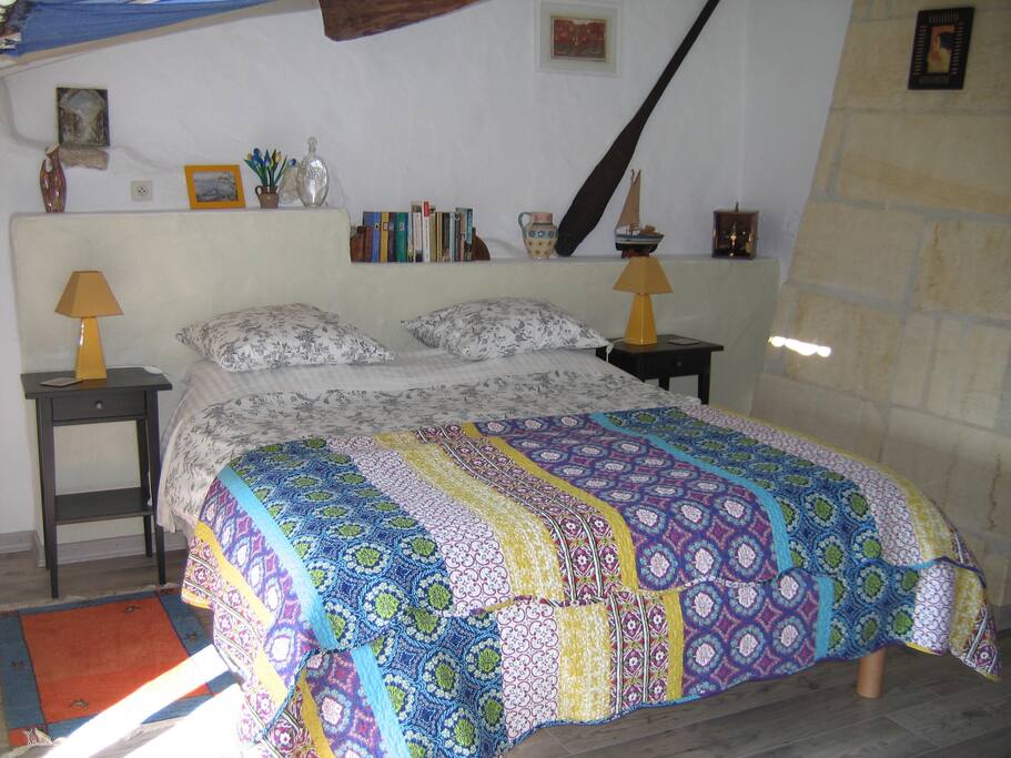 Terrace bedroom is light and spacious with views.