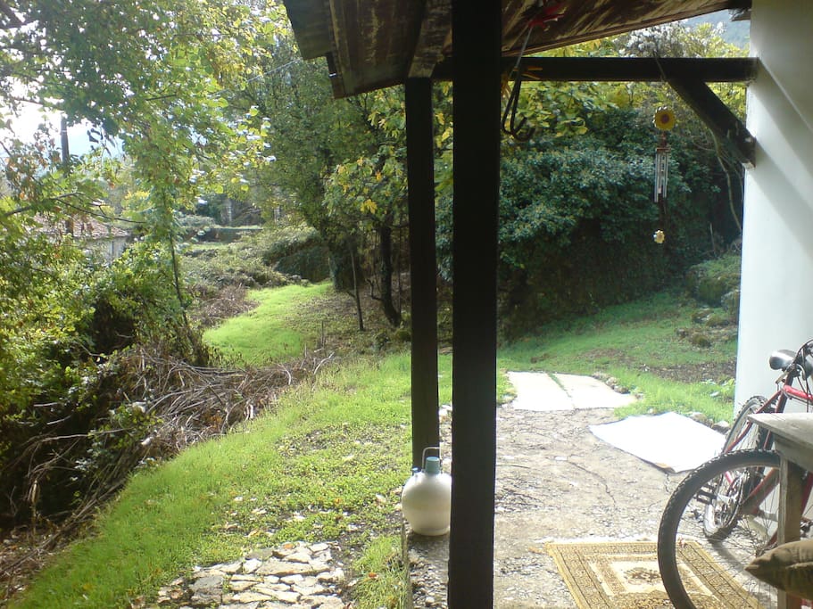 view from the terrace, rural cottage