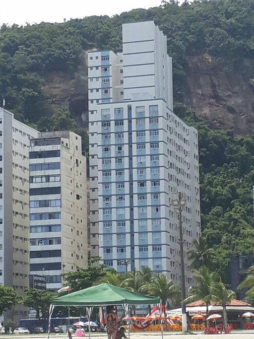 Edificio Blue Star visto da praia