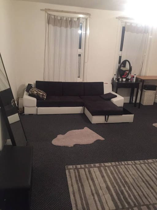 A large sofa.