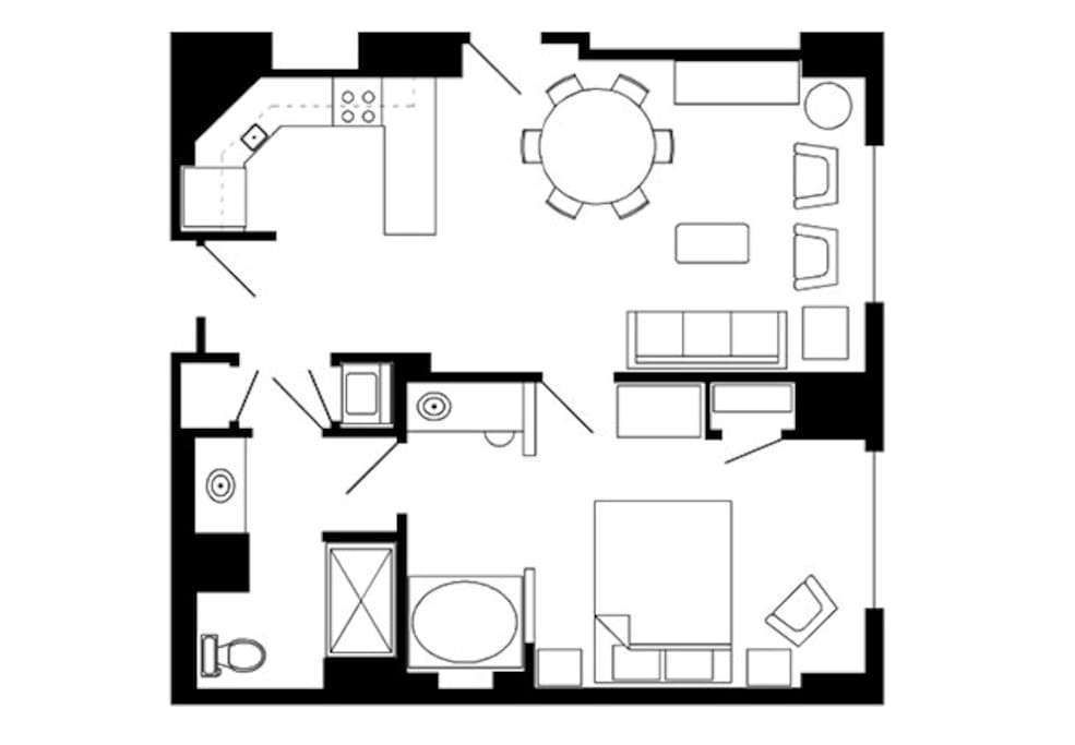 1 Bedroom Floor Plan