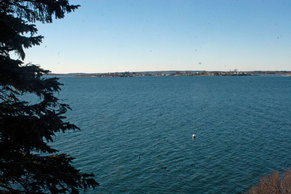 View of Harpswell Sound from the balcony