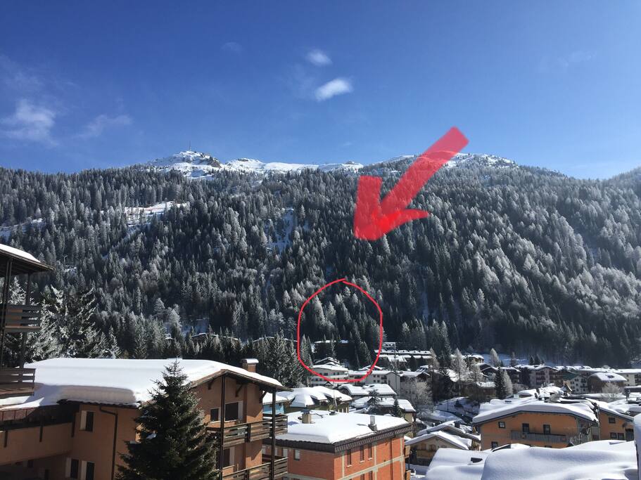 La posizione del condominio, sul versante Spinale