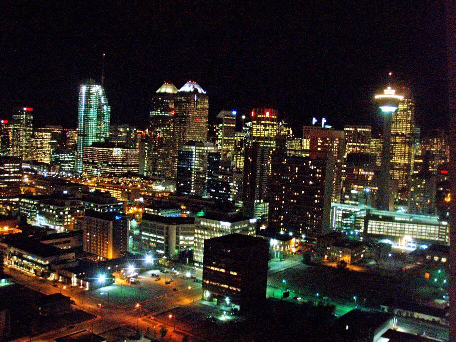 Stunning night time view
