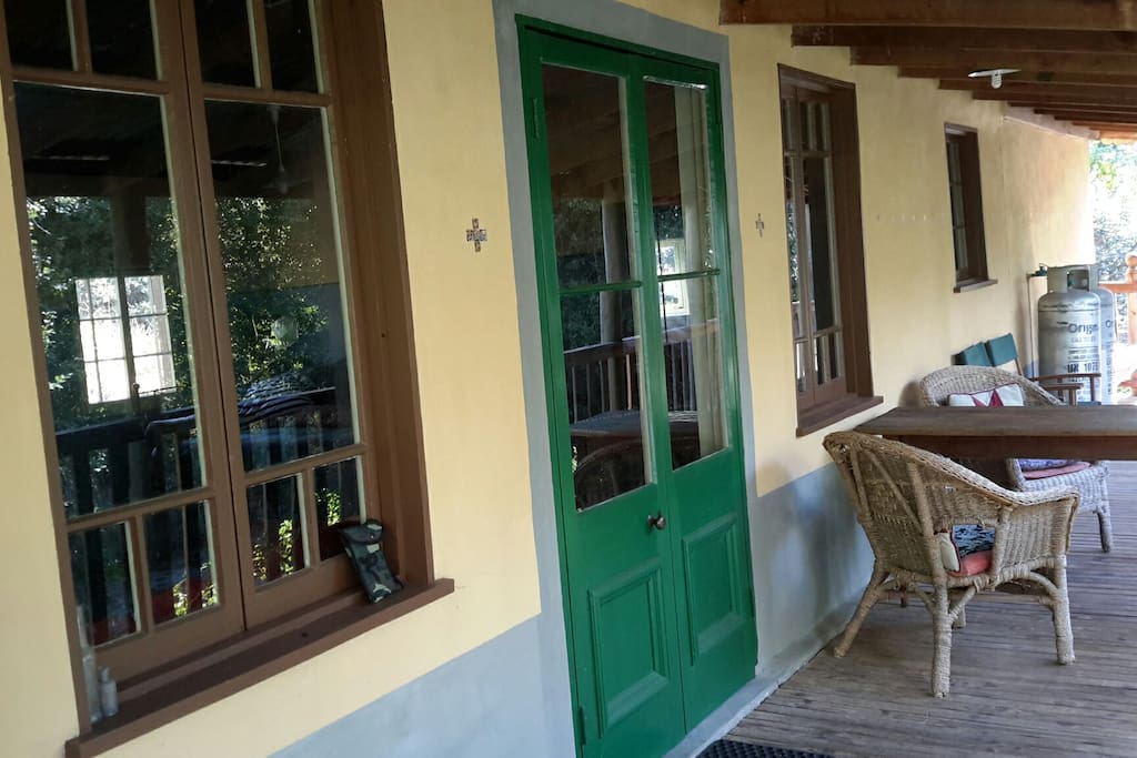 Front verandah, freshly repainted