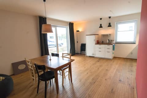 Spacious apartment with a garden
