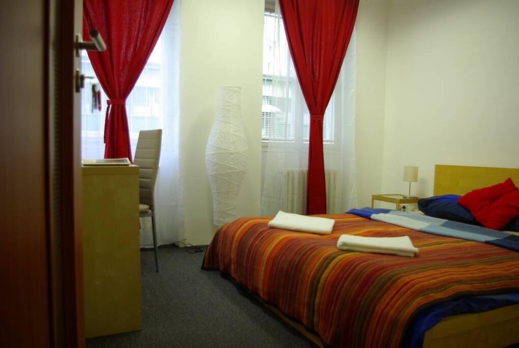 160cm wide bed in second room