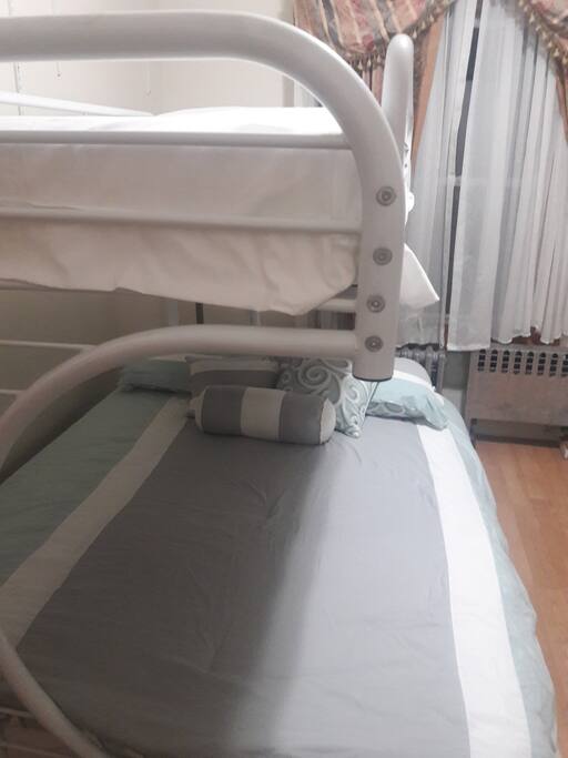 Close up of beds
