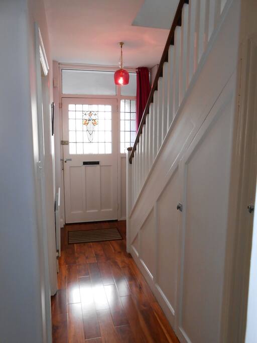 Entrance hallway and tour of downstairs.