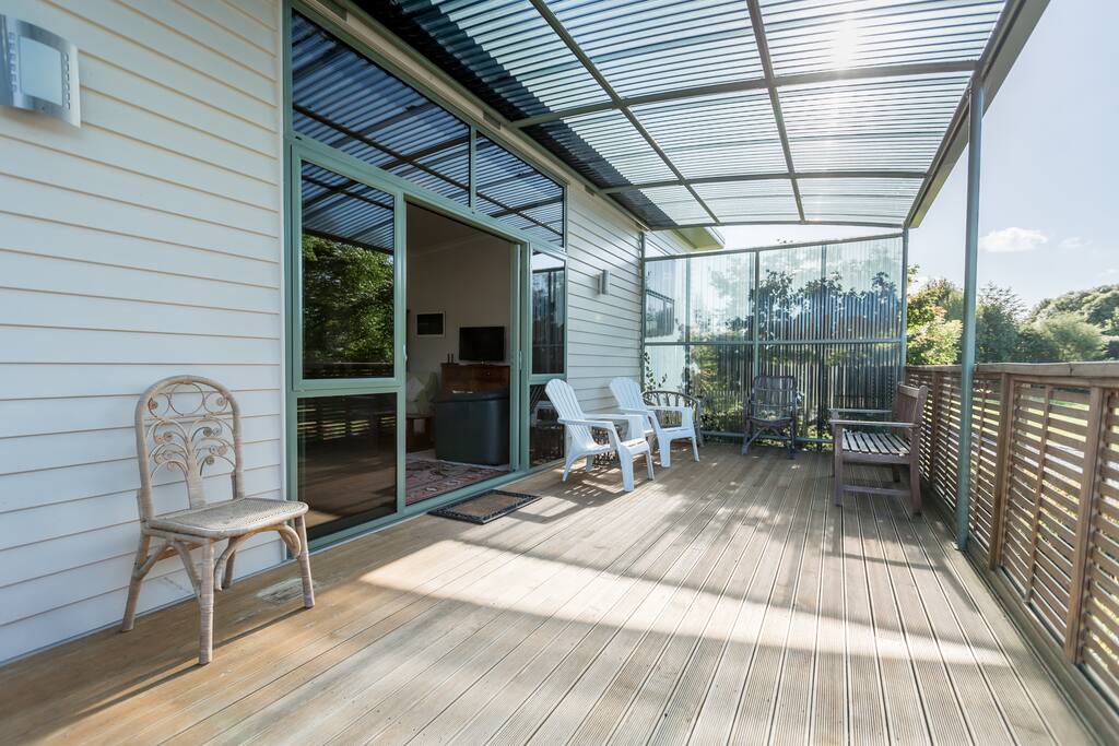 Large covered deck