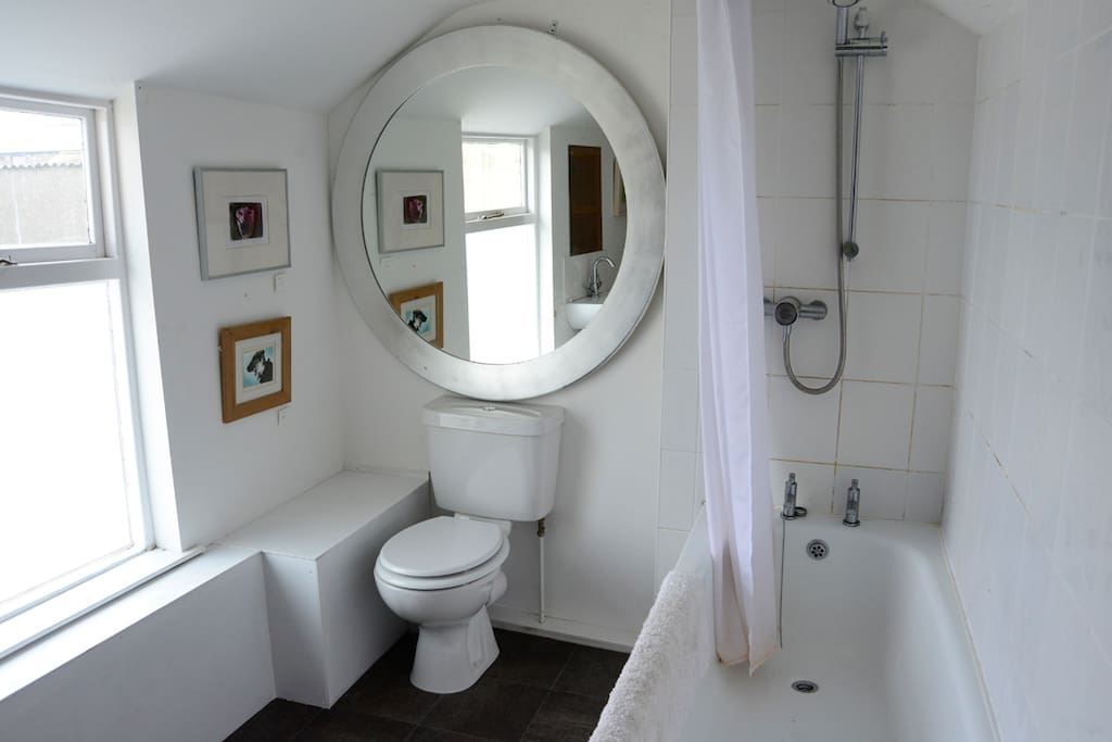 A shared bath/shower room