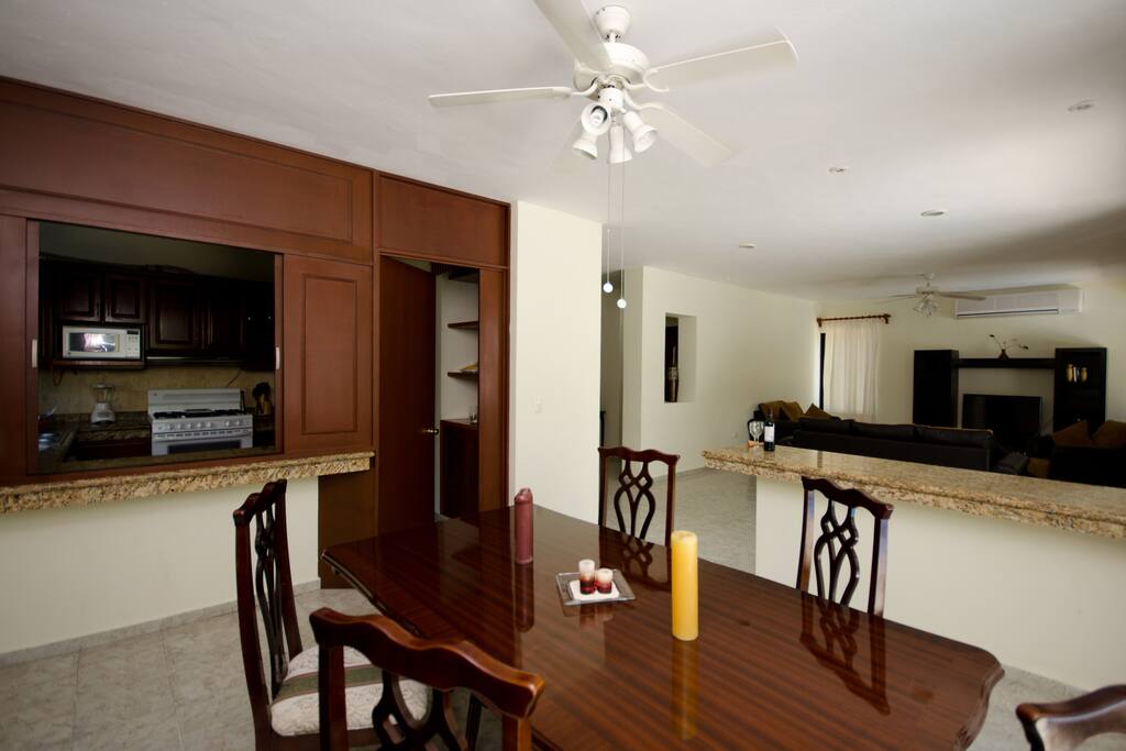 Sala y comedor para hasta 8 personas