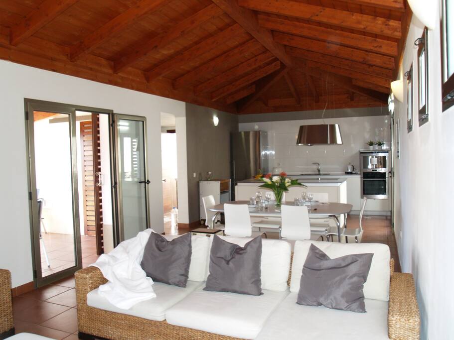 Vista salon comedor cocina