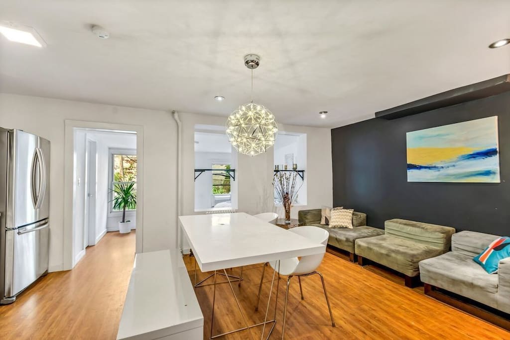 Living room and Kitchen