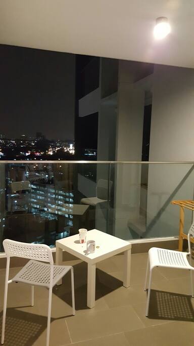 view from the balcony