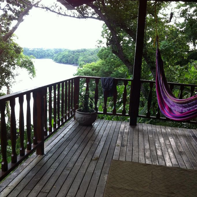 Peaceful balcony view