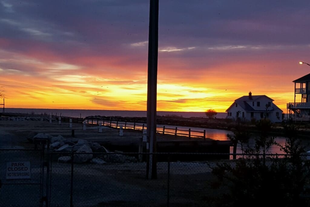 From the screened porch of the cottage you will see the most amazing sunsets