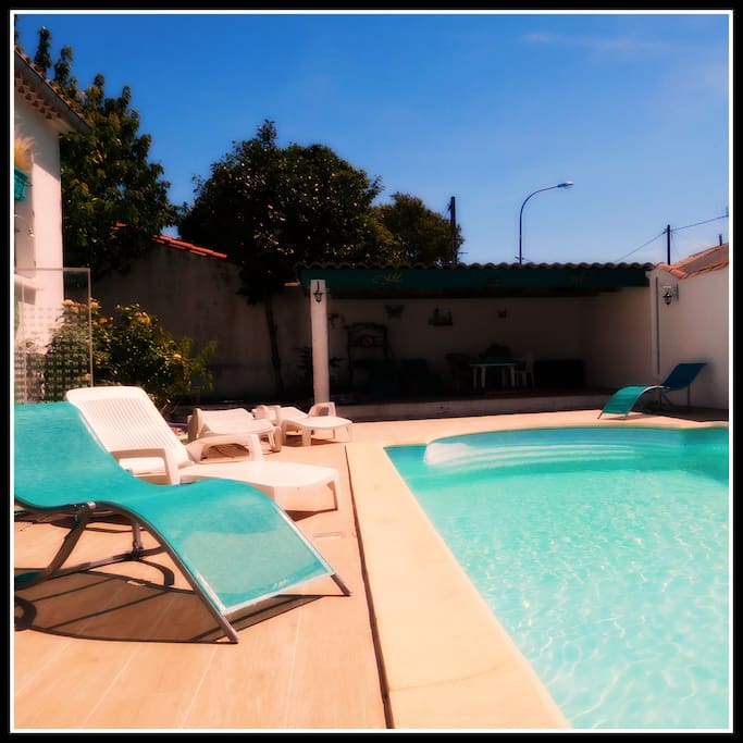 Pool area newly renovated for 2016 - just perfect for relaxing. Pool open from mid May to mid September