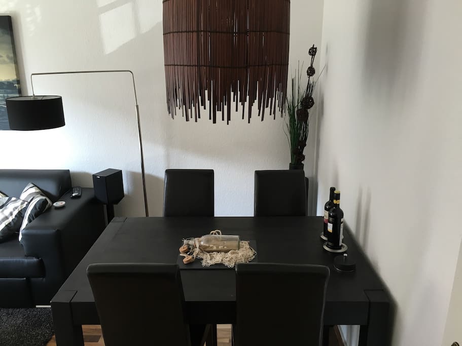 Dining table in the living room