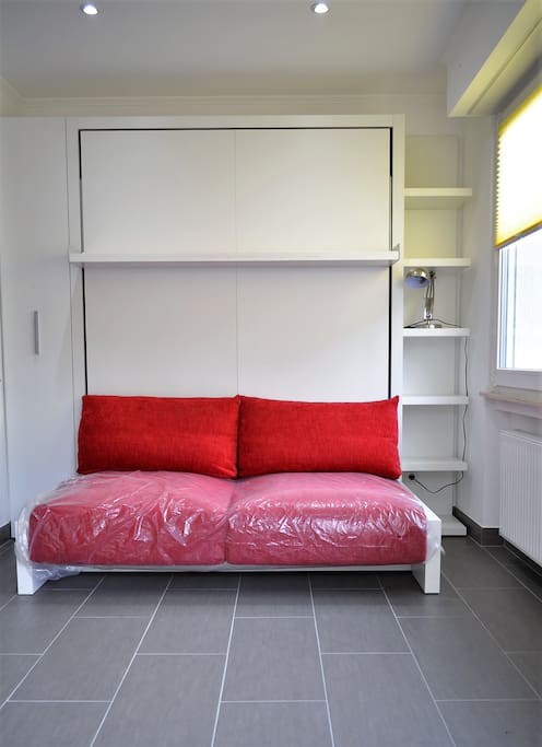Relax on the sofa-bed