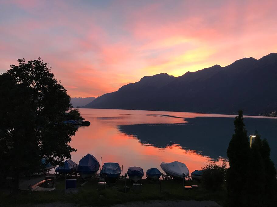 Abenuntergangsstimmung vom Balkon