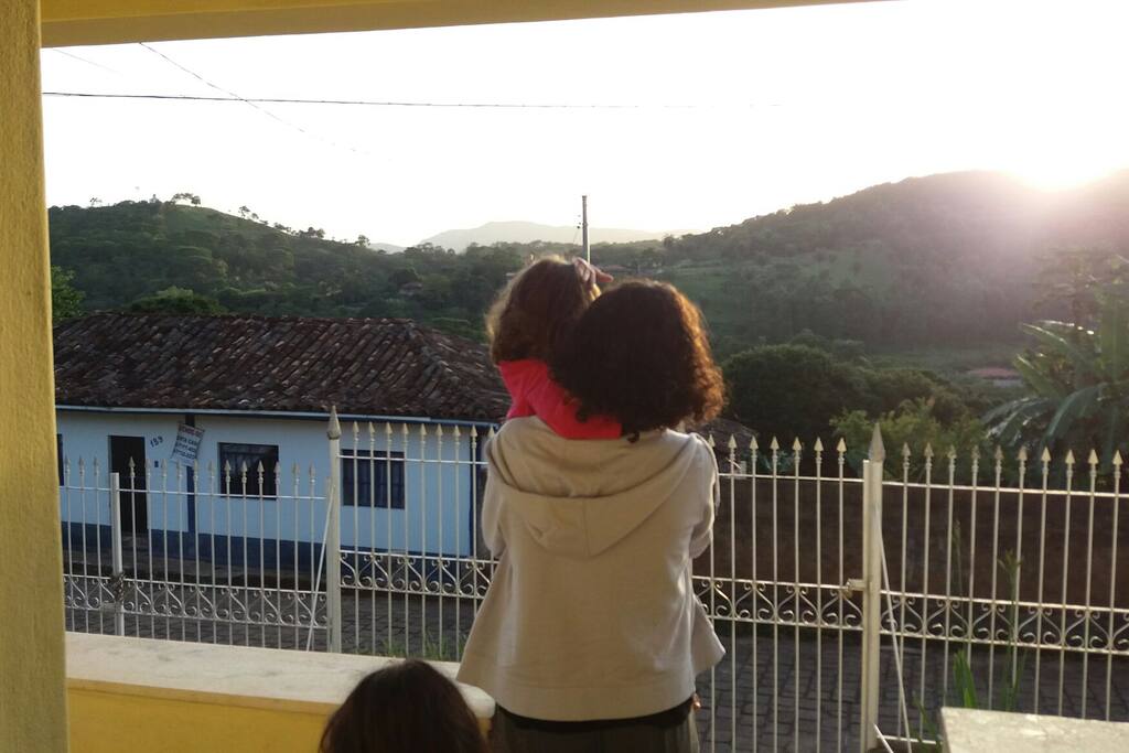Vista da casa a partir da sala.
