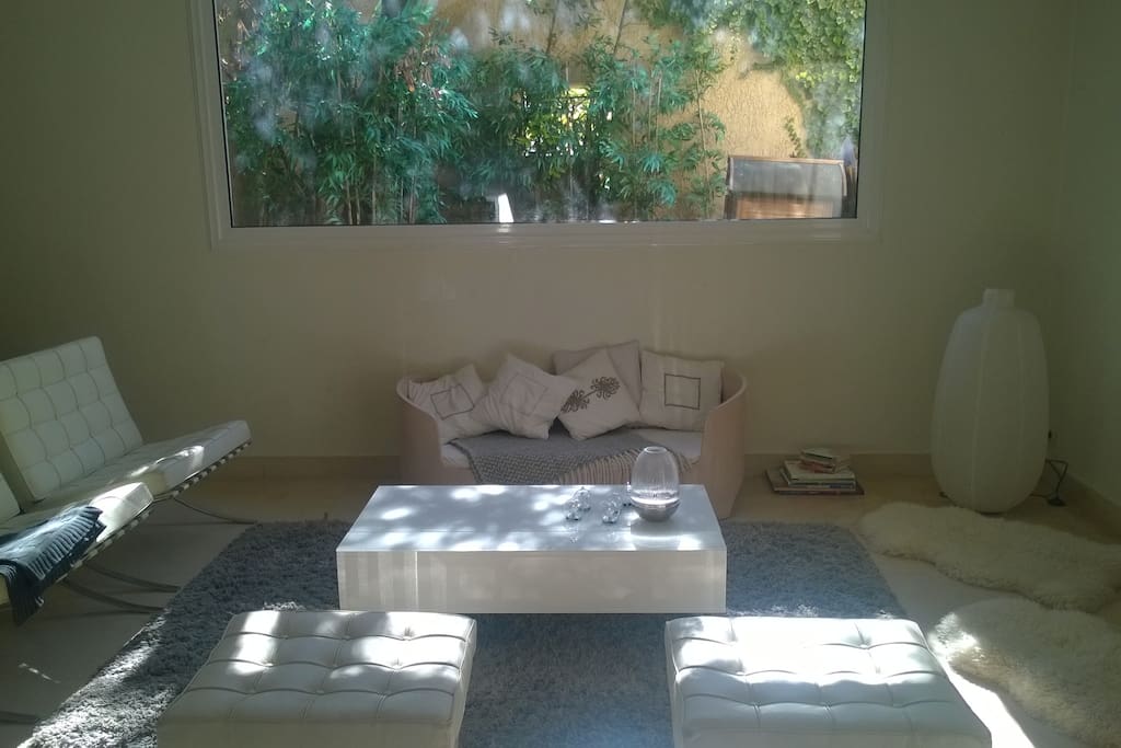 2nd salon avec vue sur le jardin
